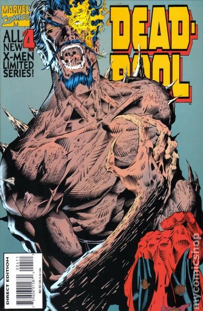Deadpool #4D VF 8.0 1994 immagine stock