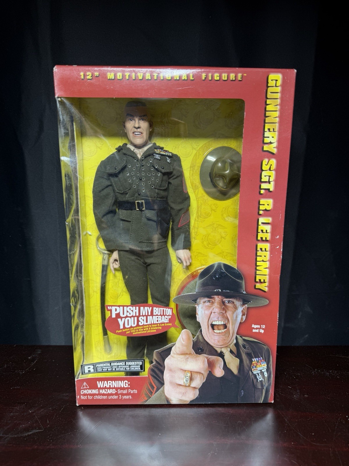 Gunnery Sgt. R Lee Ermey Vintage 12" Figura Motivazionale Sideshow Toys