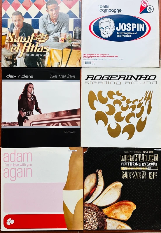 Lotto 6 vinile disco house trance electro minimal techno dance tribal acid garage italodisco 90/2000