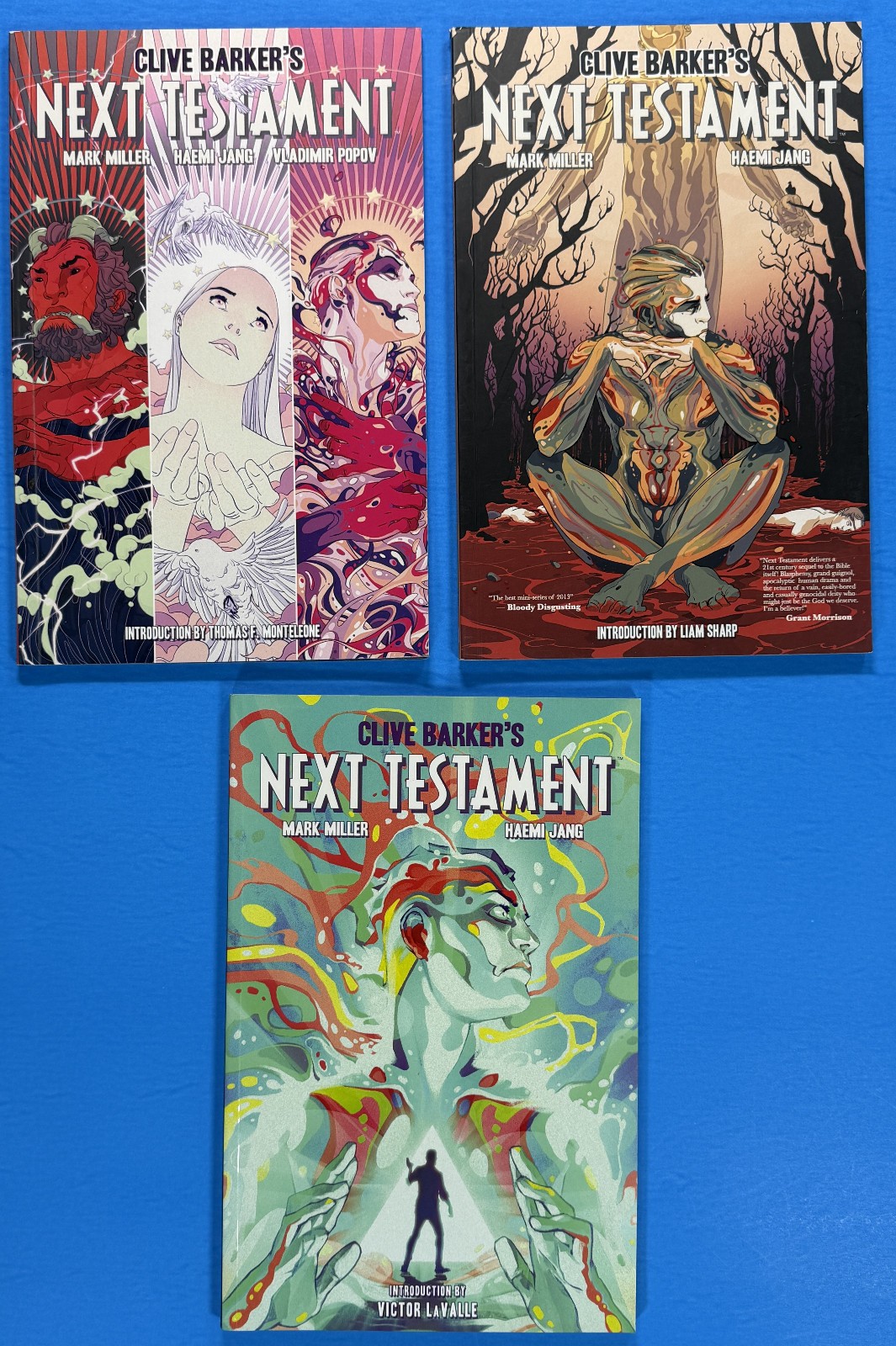 CLIVE BARKER'S NEXT TESTAMENT COMPLETE TPB SET 1-2-3 (BOOM 2015) BUONE CONDIZIONI