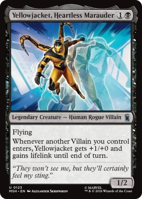 Yellowjacket, Heartless Marauder -Foil Near Mint MTG Marvel Super Heroes