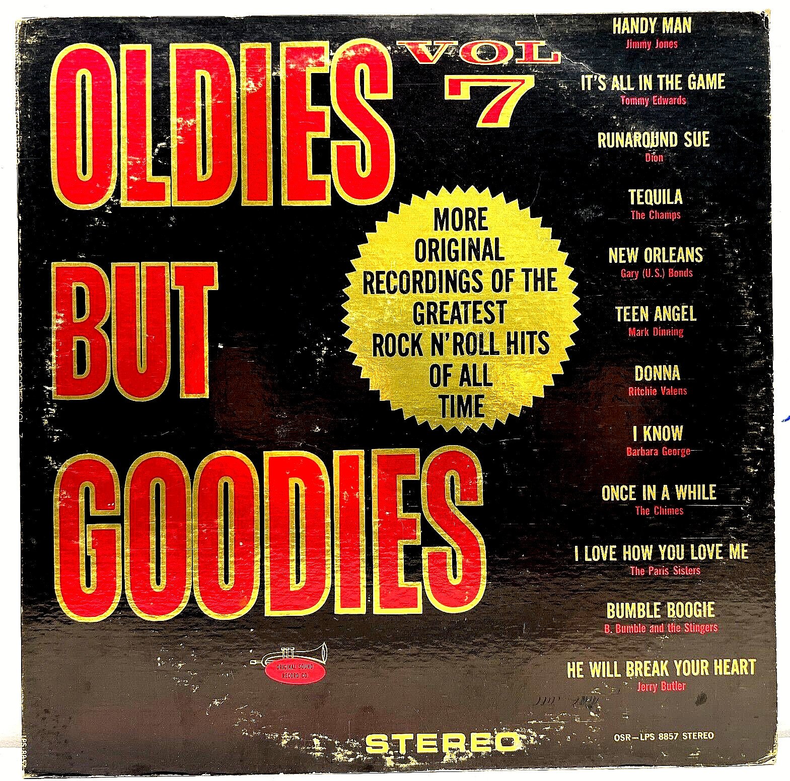 Oldies But Goodies Vol. 7 V/A 1964 Vinyl Original Sound Records 1st Press