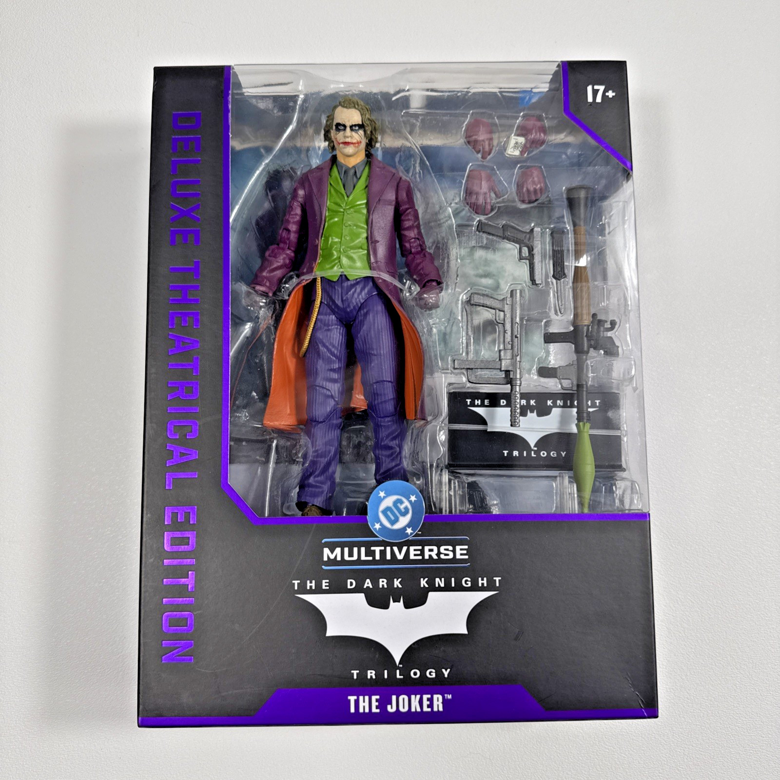 McFarlane DC Multiverse Il Cavaliere Oscuro Trilogia Edizione Teatrale Joker Nuovo!