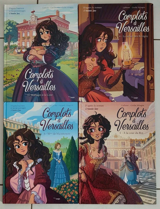 Lot 4 livres Complots à Versaille