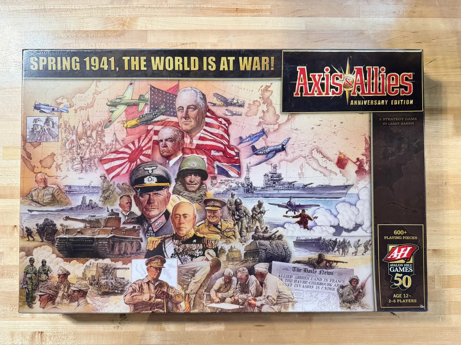 2008 Avalon Hill Axis & Allies Anniversary Edition A WWII gioco da tavolo di strategia