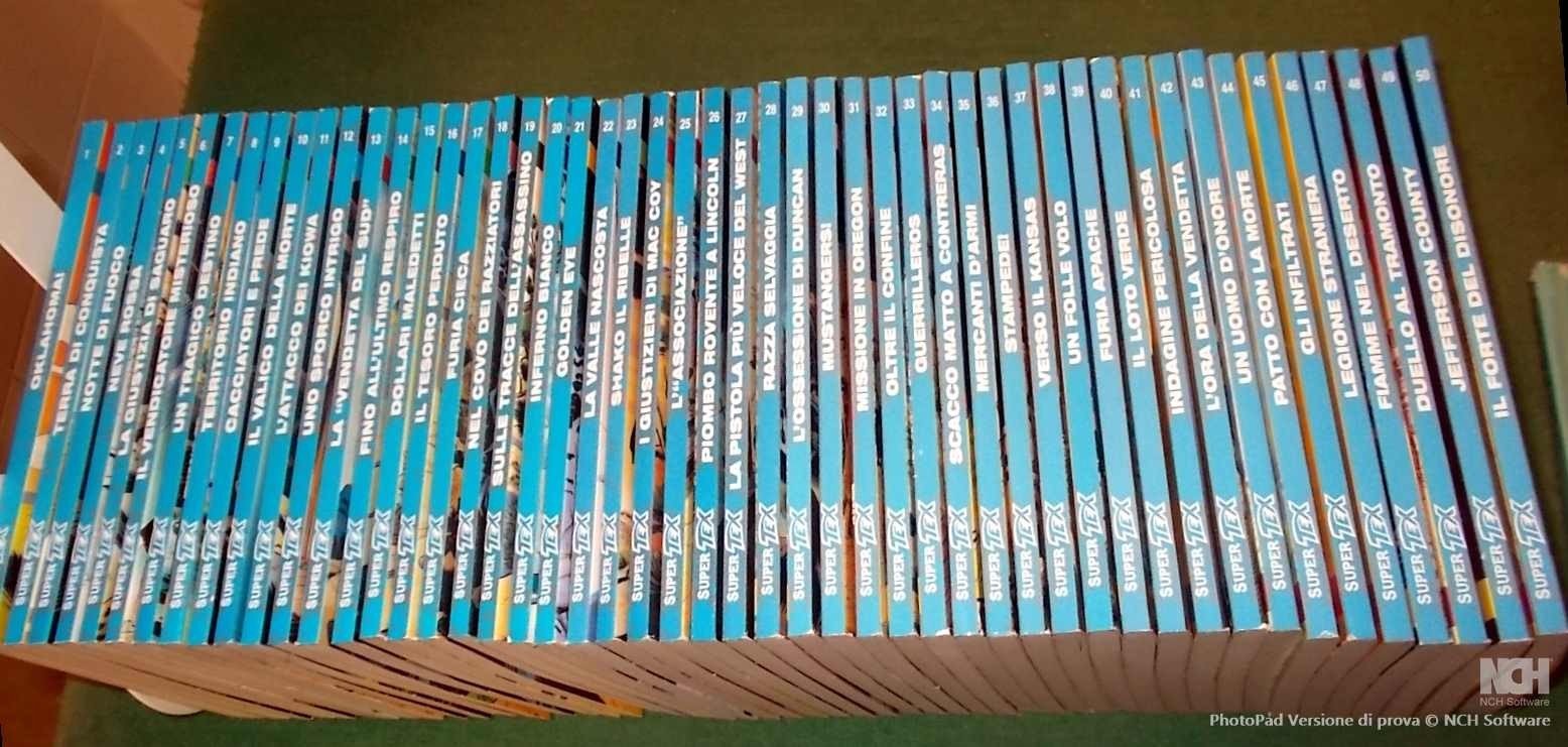 SUPER TEX Sequenza Completa n. 1/50 edizioni Bonelli anni 2021/2025 Ottimi