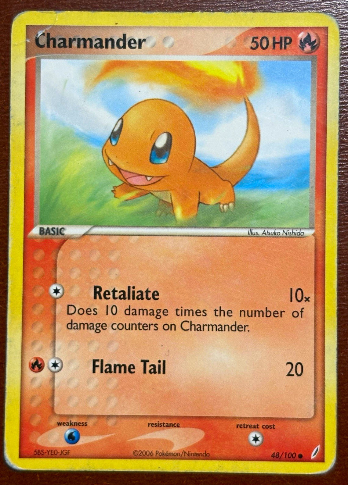 Charmander 48/100 EX Crystal Guardians 2006 Regular Common English