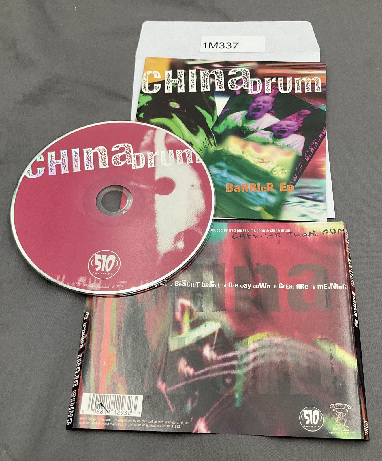 Barrier EP by China Drum (CD, Jun-1995, 510 Records) No Case #1M337