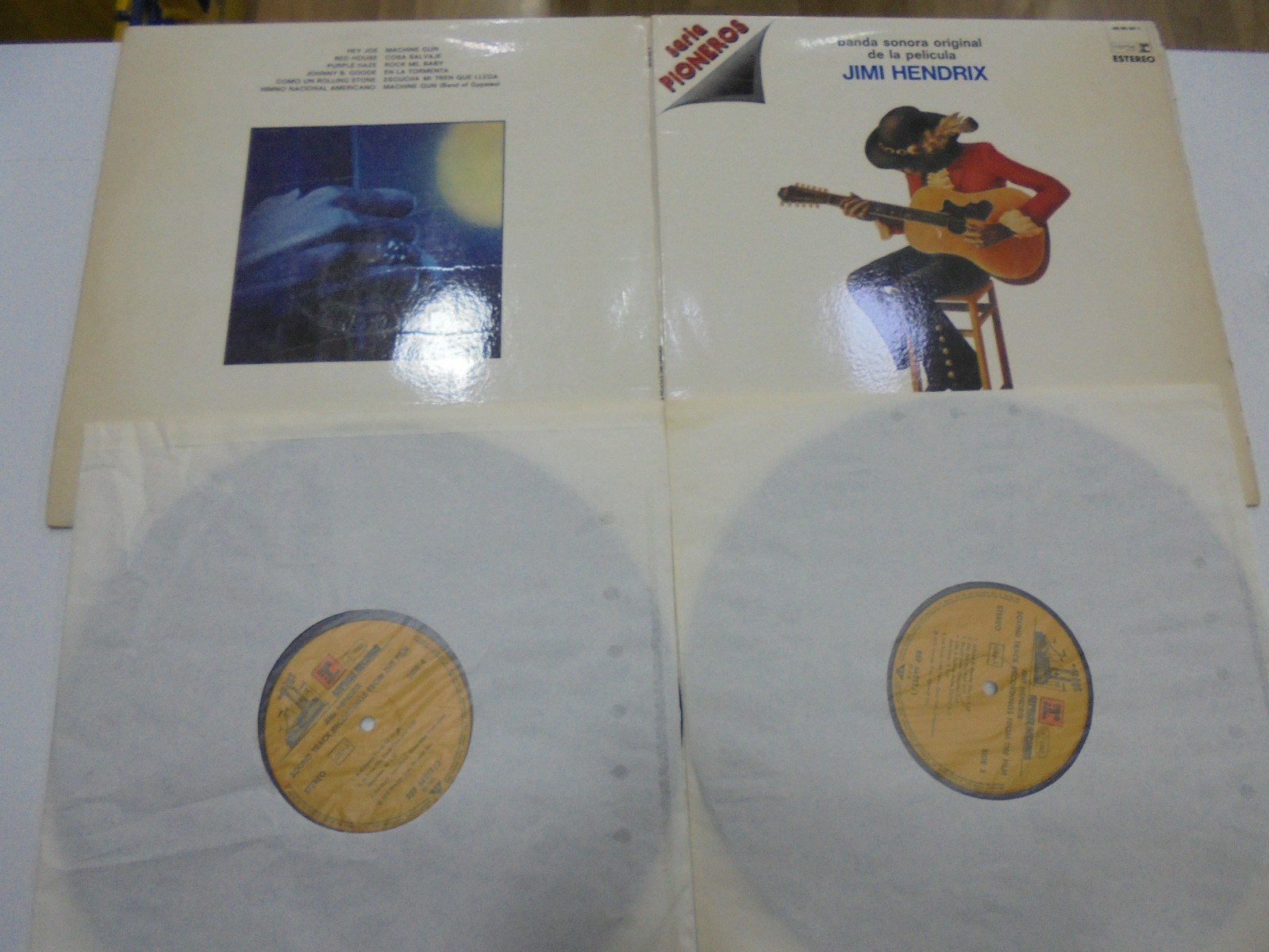 JIMI HENDRIX 2LP SPAGNA COLONNA SONORA ORIGINALE DEL FILM 1977 GATEFOLD