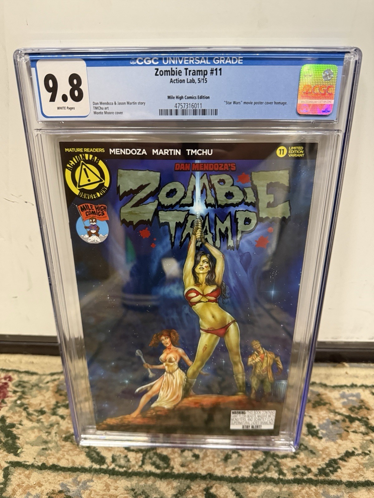 Action Lab Zombie Tramp #10 Mile High Star Wars omaggio variante copertina CGC 9.8