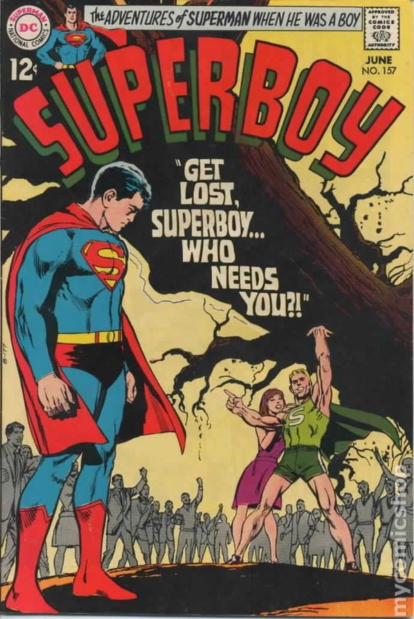 Superboy #157 VG+ 4.5 1969 immagine stock basso grado