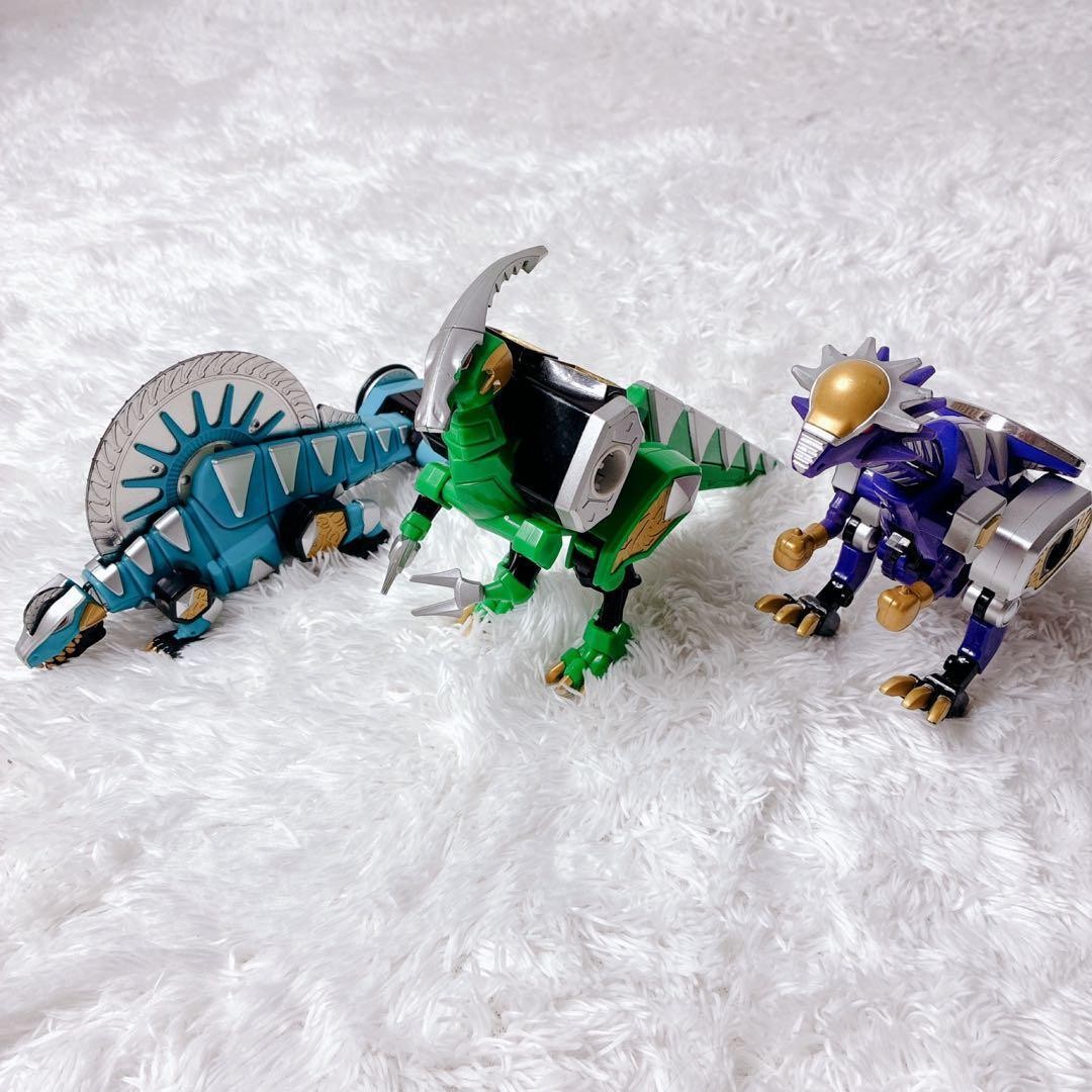 Power Rangers Dino Thunder Abaranger 3p Set DX Dimetrozord Megazord BANDAI