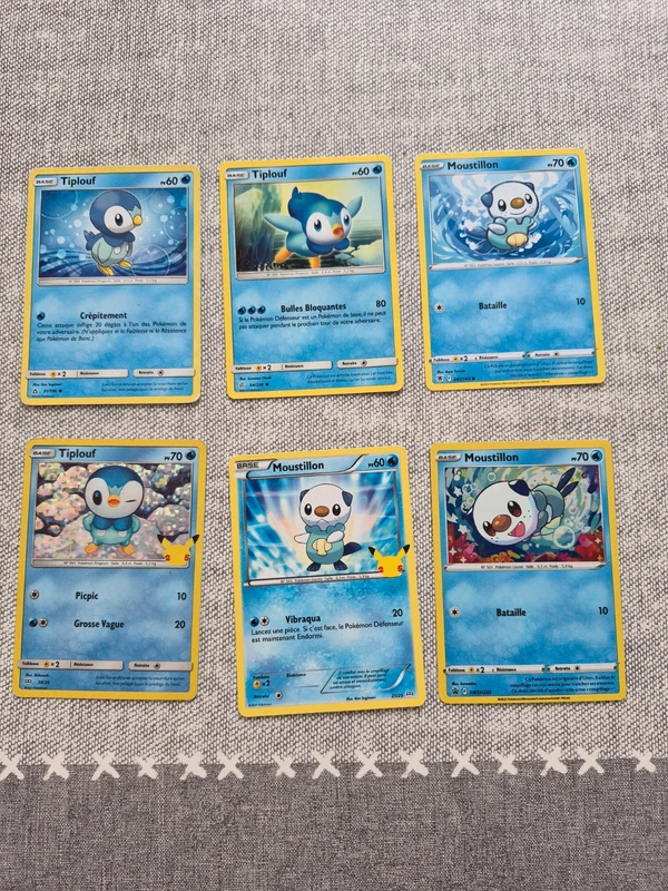 Lot 6 cartes pokemon