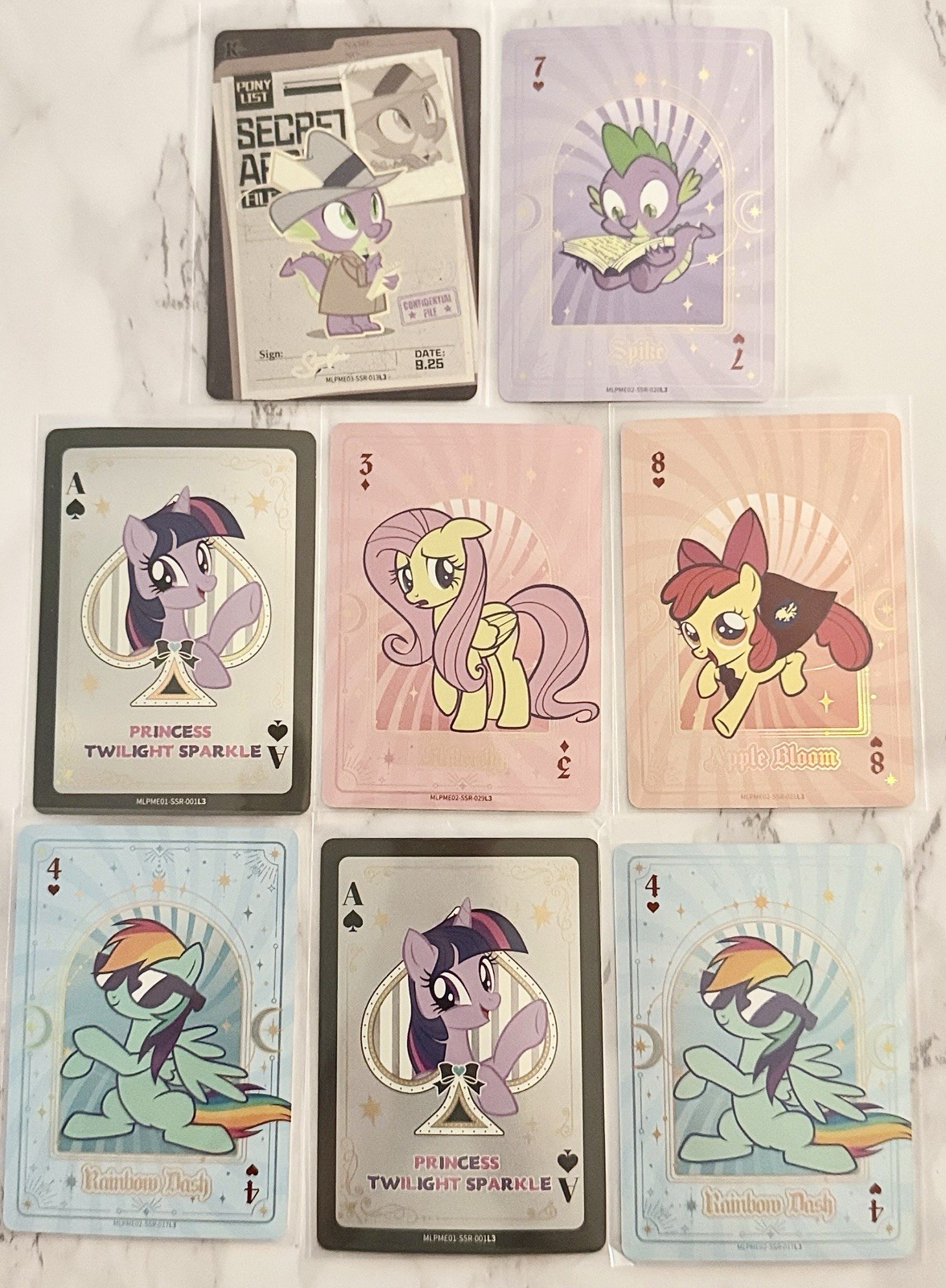 Lotto 8 carte Kayou My Little Pony SSR #1