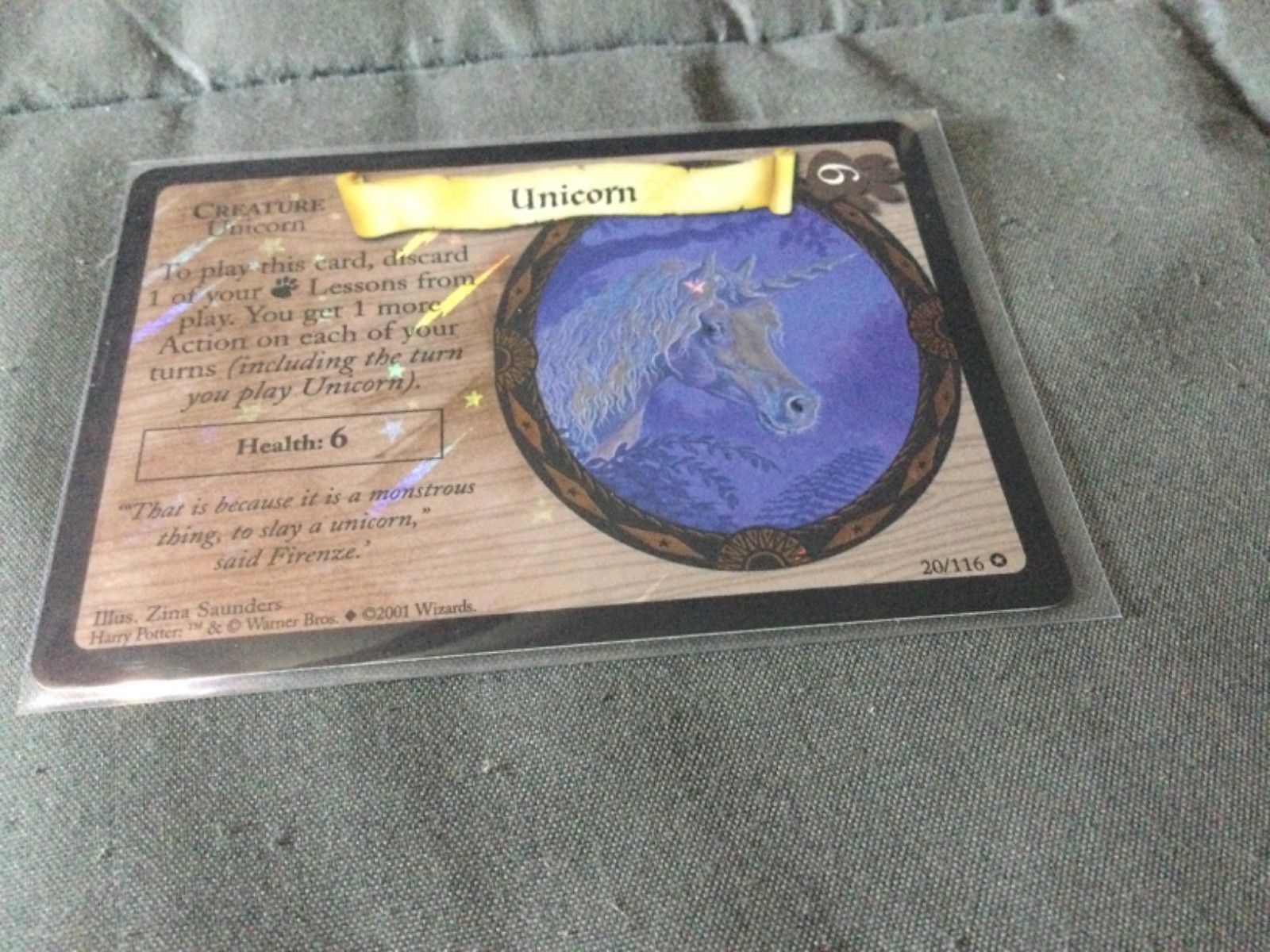 Harry Potter TCG Unicorno Foil Creatura 20/116 Set Base 2001