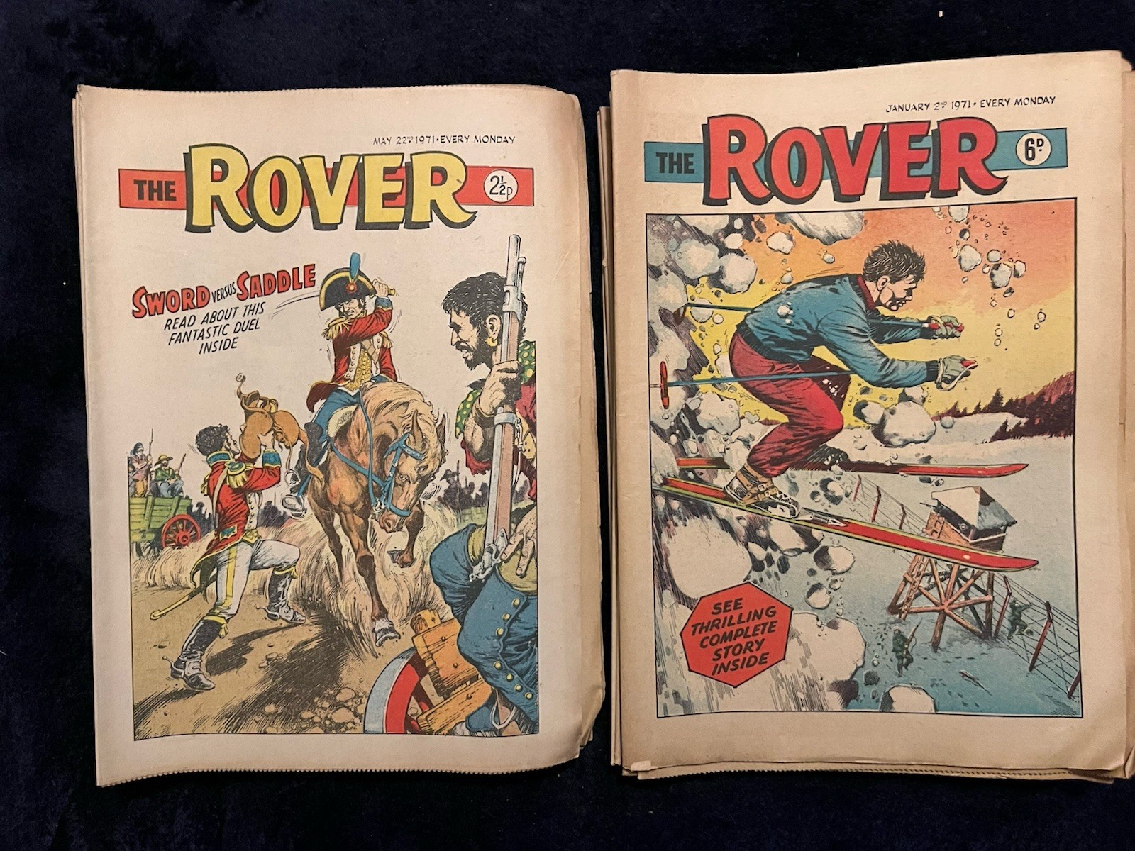 The Rover Comics x 30 1971 Excellent Condition