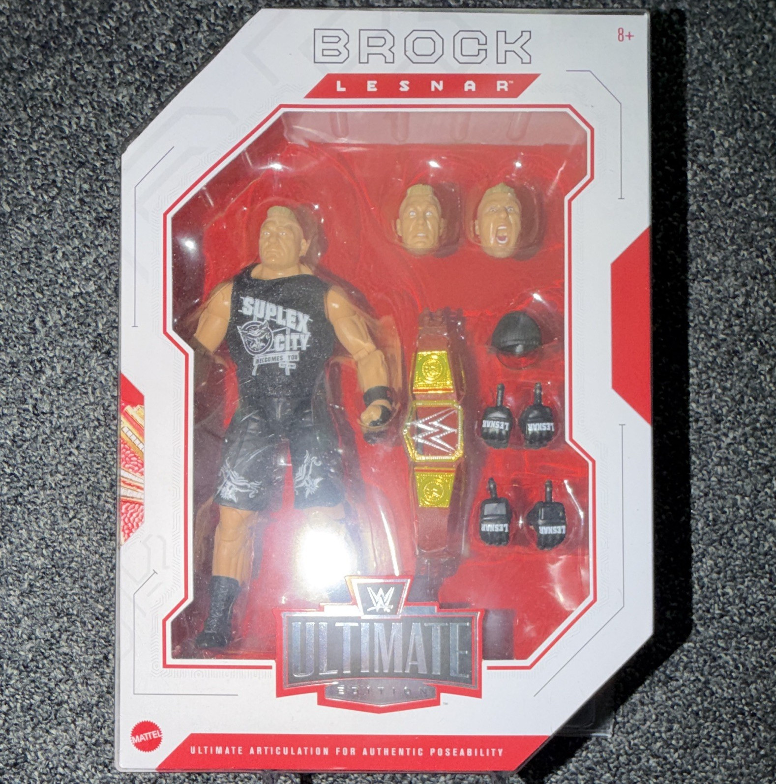 Mattel WWE Ultimate Edition Brock Lesnar Figure con cintura