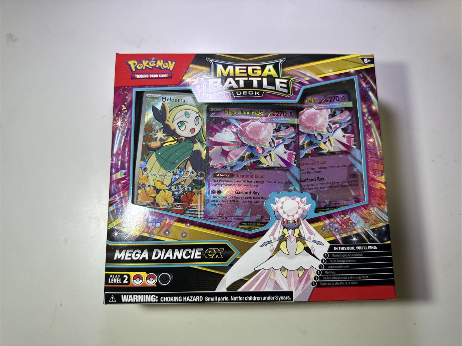 Pokémon Mega Battle Deck - Mega Diancie ex Promo Nuovo/Sigillato in fabbrica - Inglese