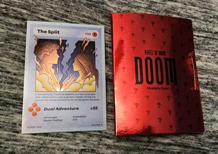 Ryan Trahan Wheel of Doom: "The Split" Holographic Card Joyride RARE Summer 2025