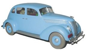 MOULINSART Tintin  Blue Ford Taxi From "Seven Crystal Balls" Scale Model 25 2017