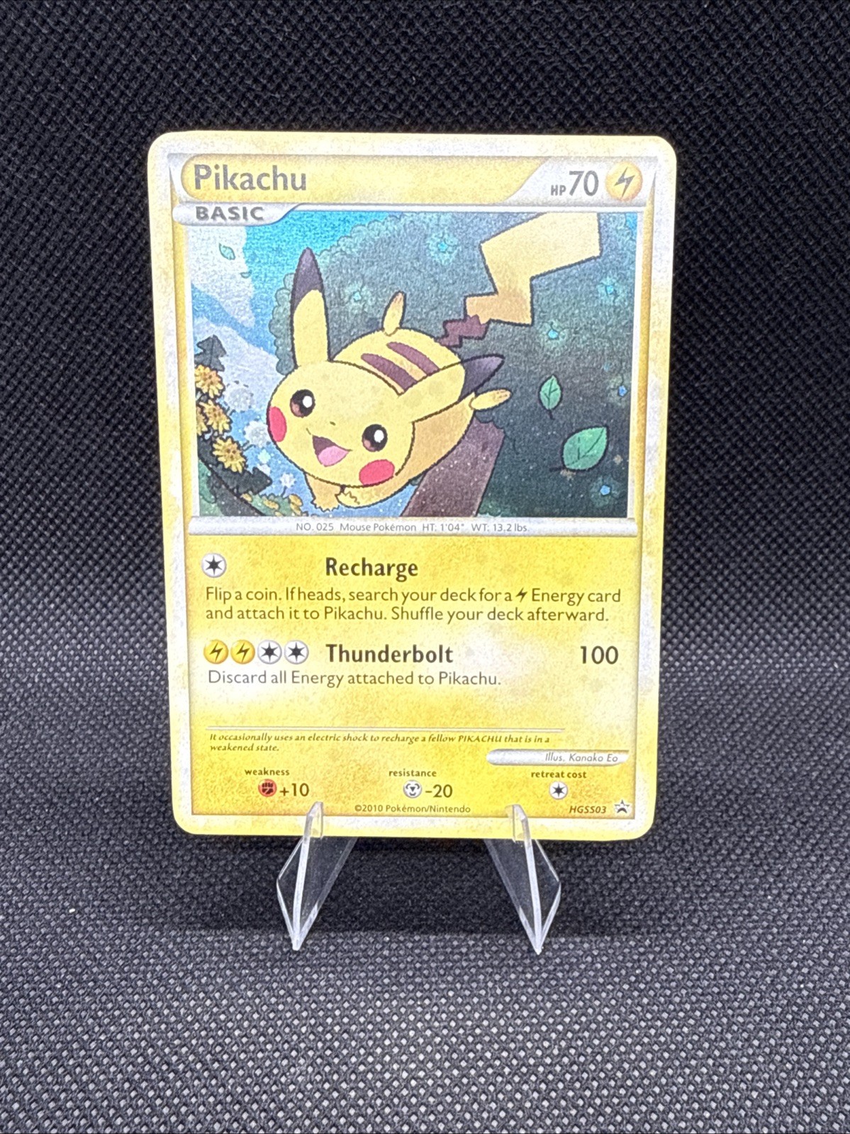 Pikachu HGSS03 Pokemon HGSS Promo Stella Nera - quasi nuovo