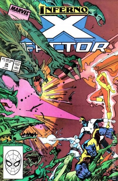 X-Factor #36 VG 1989 immagine stock basso grado