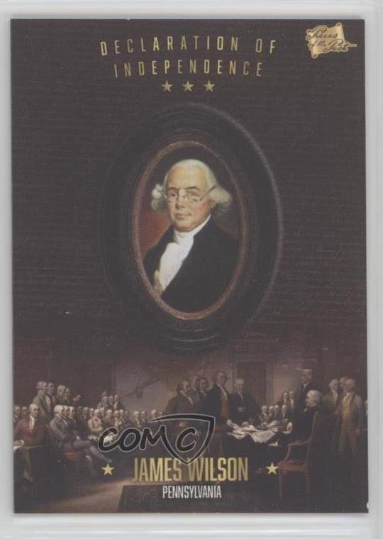 2017 The Bar Pieces of Past Declaration Independence James Wilson #88 3p5