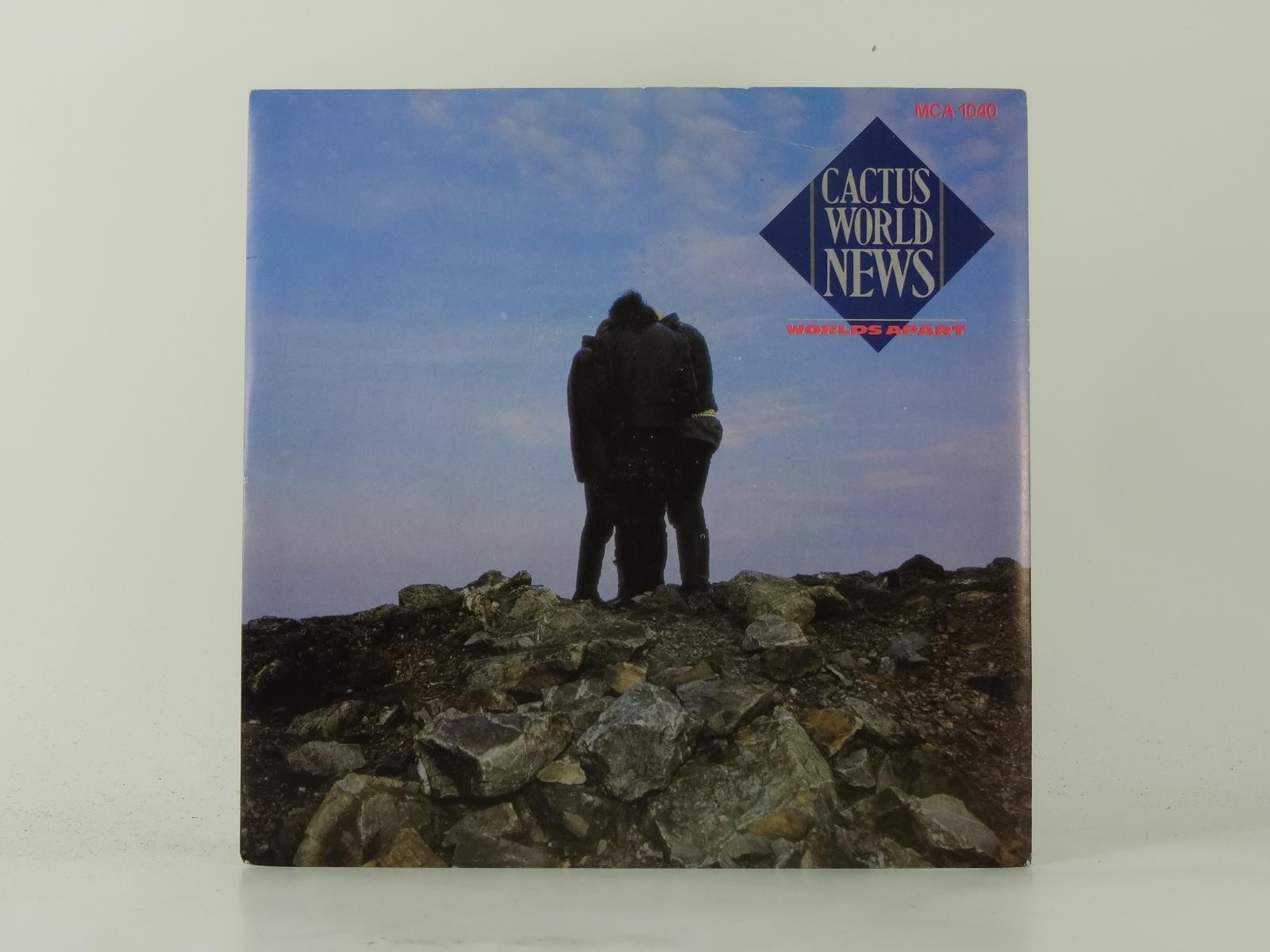 CACTUS WORLD NEWS WORLDS APART (40) 2 Track 7" Single plus Picture Sleeve MCA RE