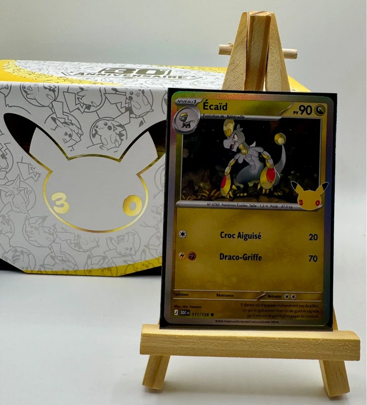 Carte Pokémon 30 ans Écaïd