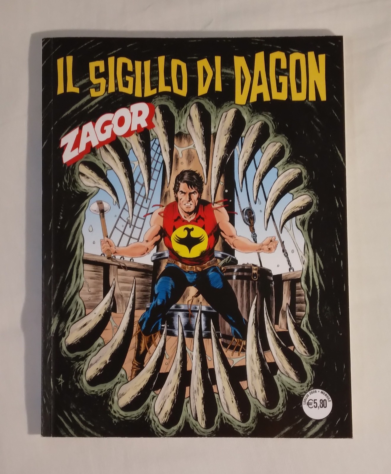 ZAGOR 732- IL SIGILLO DI DAGON- GIUSFREDI, VILLA- OTTIMO STATO-SPED GRATUITA