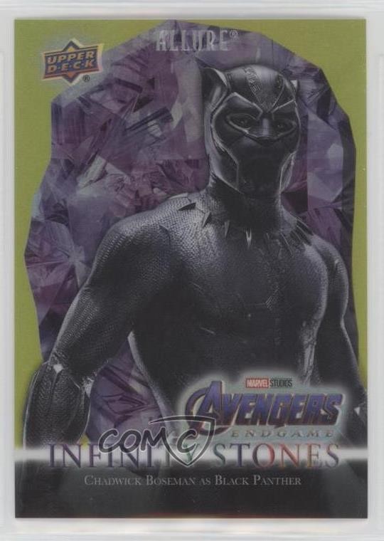 2022 Marvel Allure Gold Power Stone 79/99 Chadwick Boseman come Pantera Nera 0e3