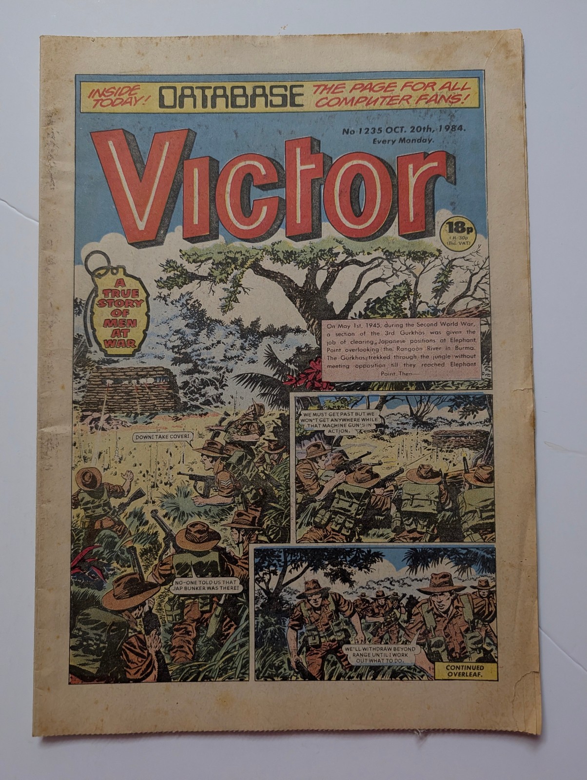 The Victor Comic, No 1235, October 20th 1984.
