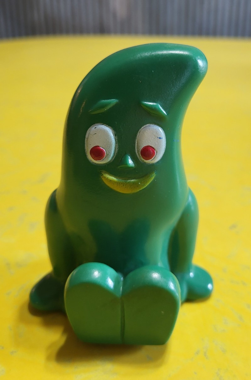 RARO giocattolo vintage 1966 Gumby Dancing Wind Up di Lakeside 4" solo corpo parti