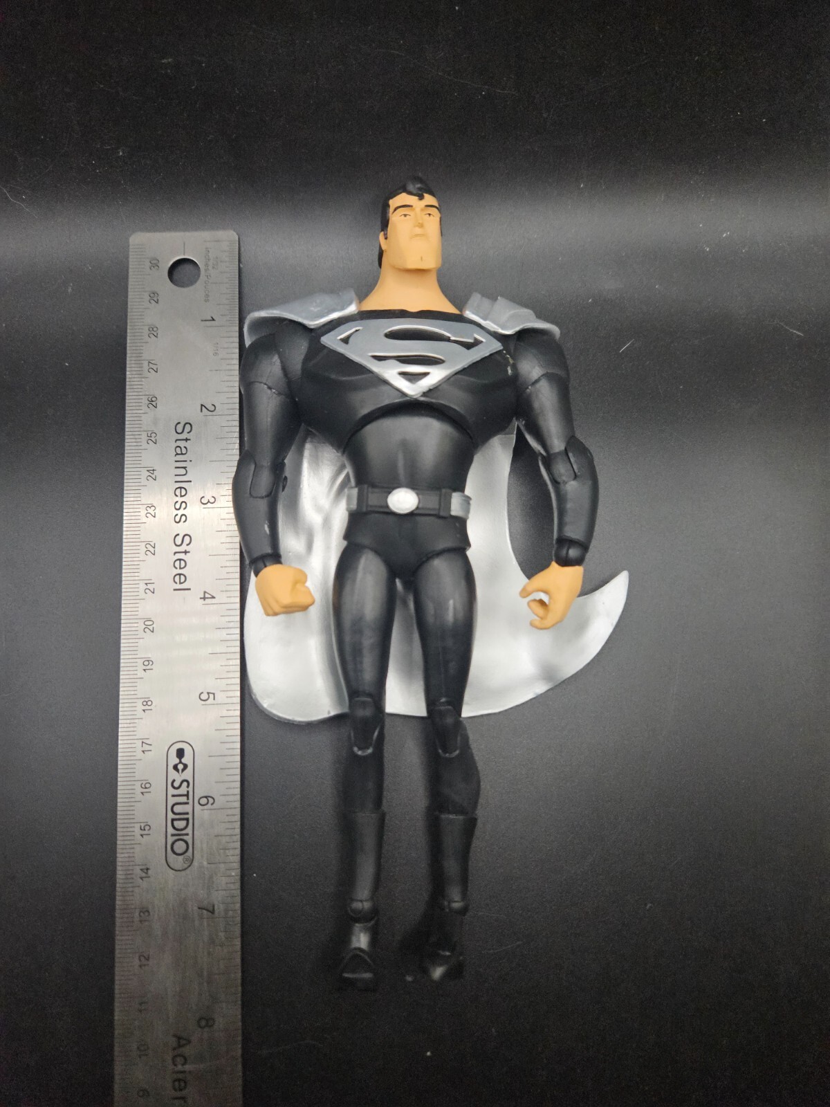 McFarlane Toys DC Multiverse Superman Black Suit Variant The Animated Series 7"