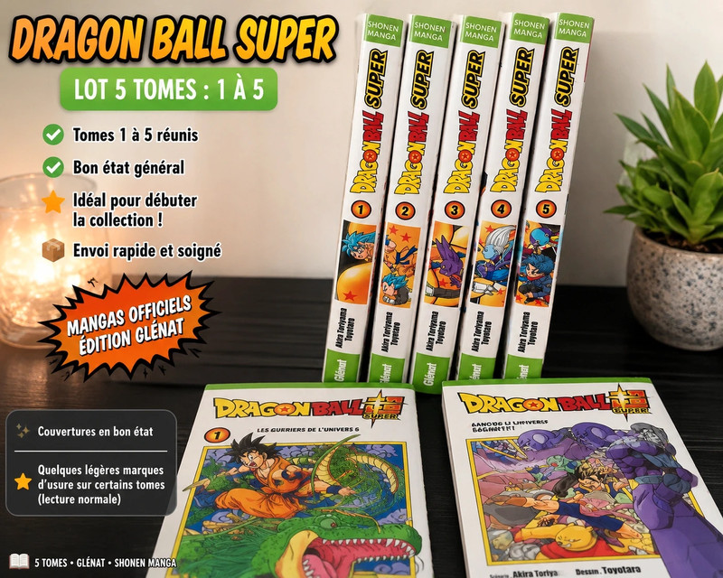 Lot dragon ball 1 au 5