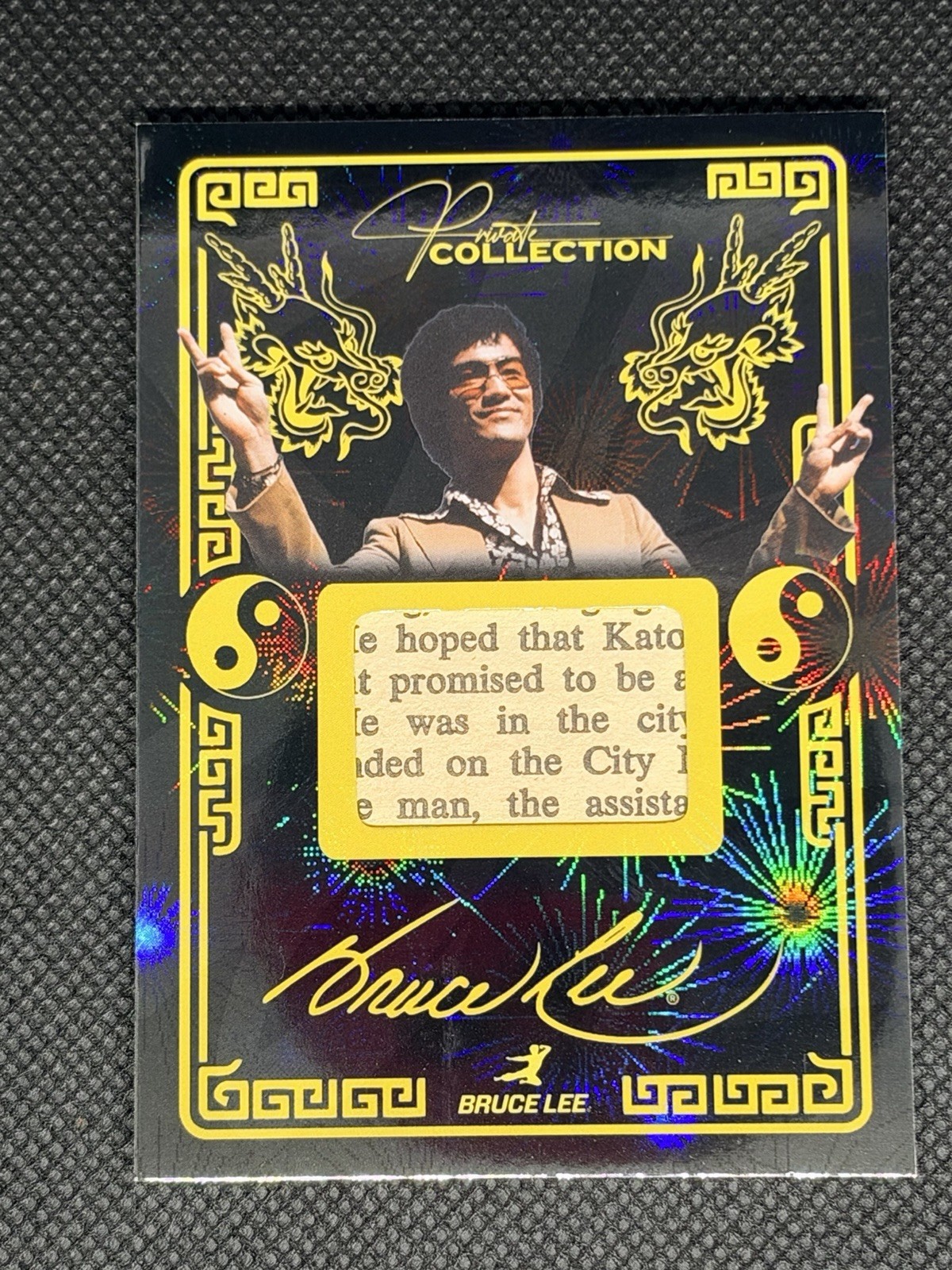 2025 Keepsake Bruce Lee 85th #296 Private Collection Fireworks 44/85 Case Hit