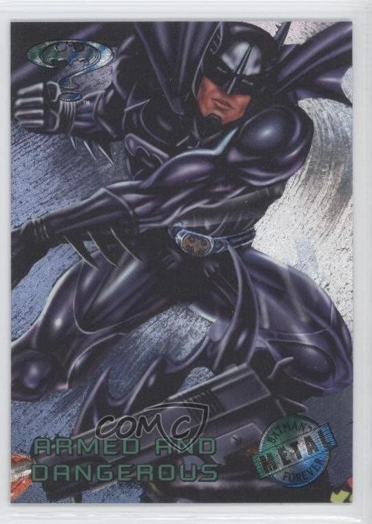 1995 Fleer Metal Batman Forever Batman armato e pericoloso #65 0o3