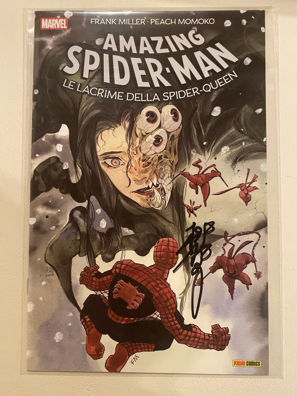 Panini Marvel Amazing Spider-Man Le lacrime Spider-Queen firmato peach momoko