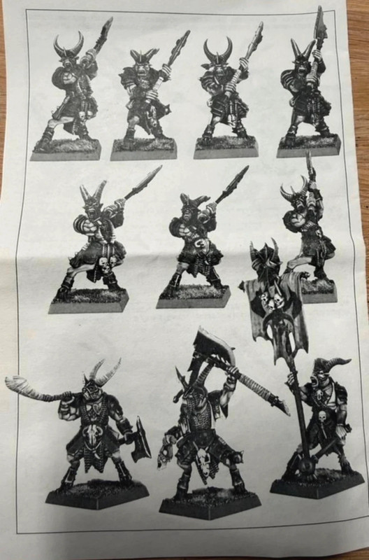 Warhammer TOW Beastmen 30x Bestigor Herd