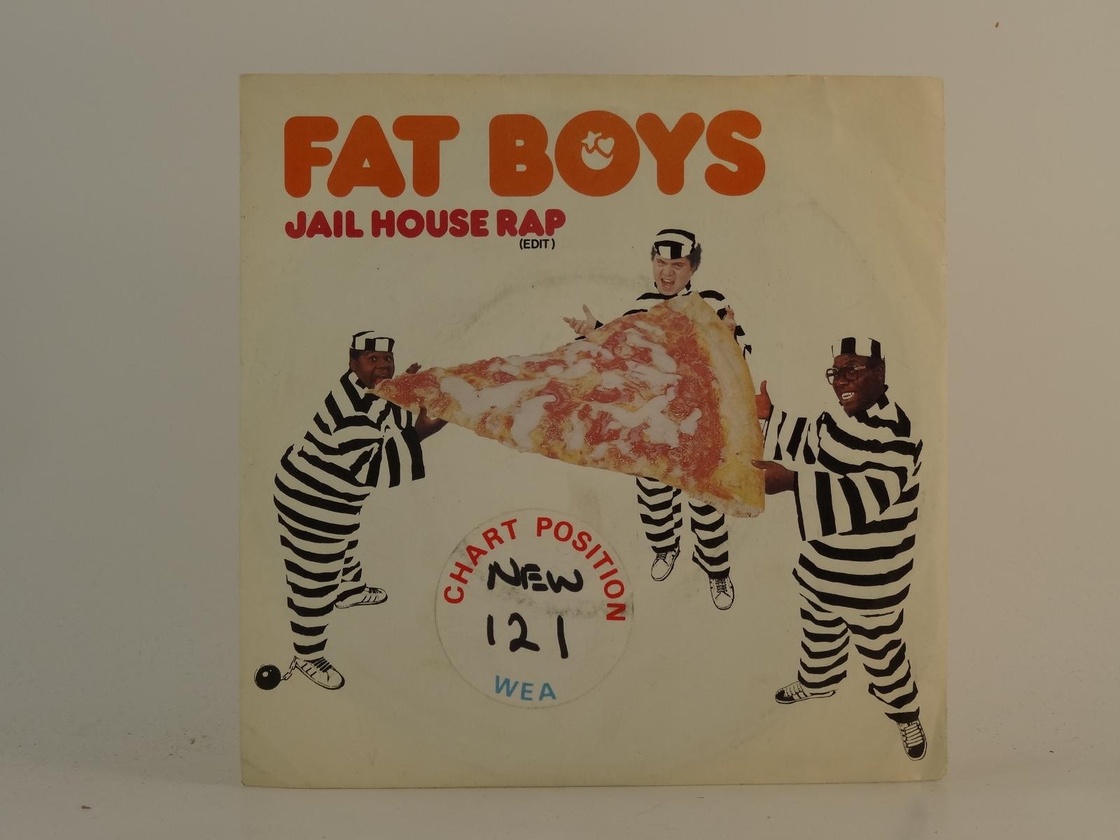 FAT BOYS JAIL HOUSE RAP (EDIT) (87) 2 Track 7" Single including Picture Sleeve W