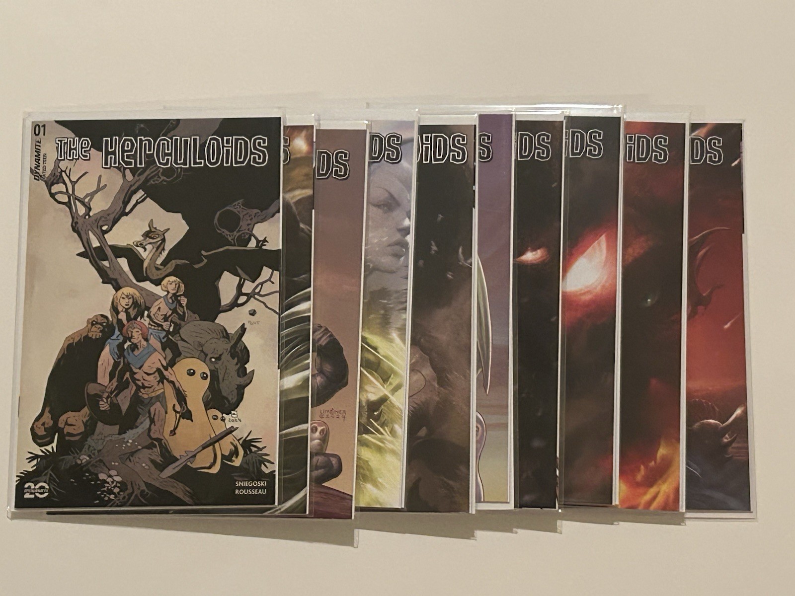 The Herculoids #1-10 Dynamite fumetto set completo Tod Sniegoski Craig Rousseau