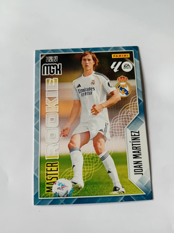 Joan Martínez Master Rookie 413 Real Madrid 26 27 2026 2027 Megacracks MGK Panini