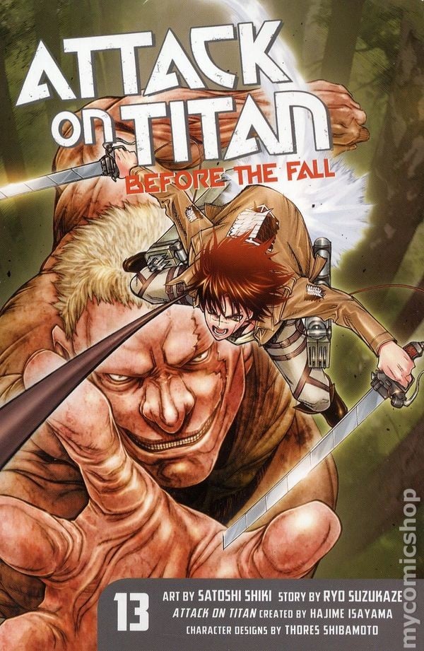 Attacco a Titano Prima della Caduta GN #13-1ST FN 2018 Immagine Stock