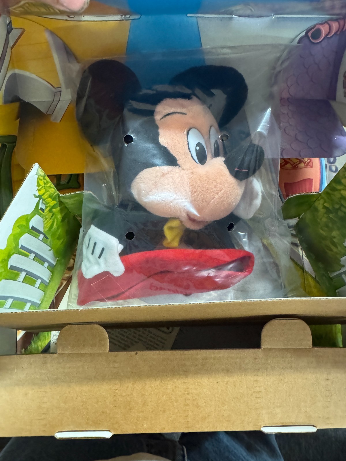 Vintage 1993 Mattel Kodak Disney Mickey Mouse Puppet And Theater Set