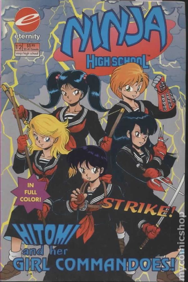 Ninja Liceo a Colori #12 VF 8.0 1993 Immagine Stock