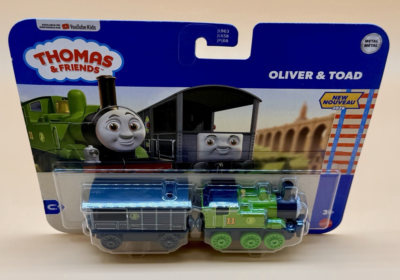 Treno YouTube Kids Thomas and Friends Oliver & Rospo 2026 in metallo pressofuso nuovo