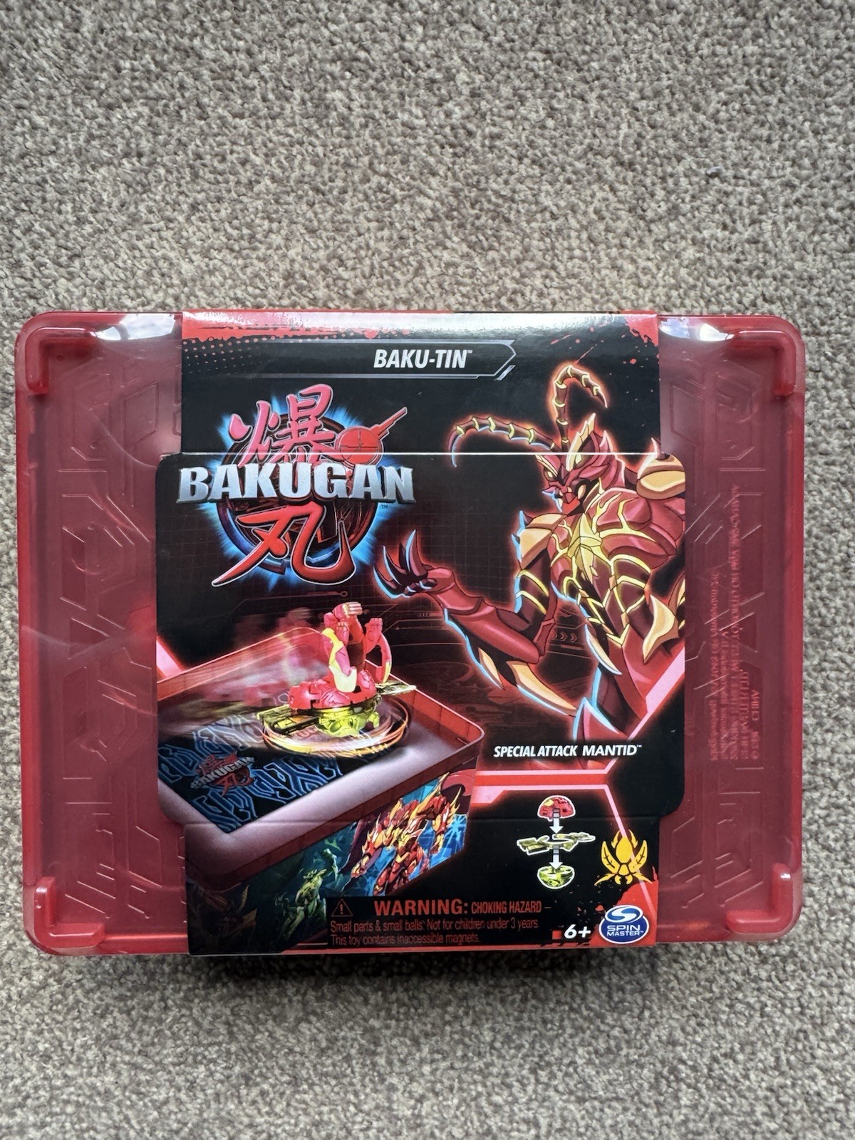 Bakugan Bakutin Gioco Attacco Speciale Mantide Baku-Tin Brawler Set Premium Tin