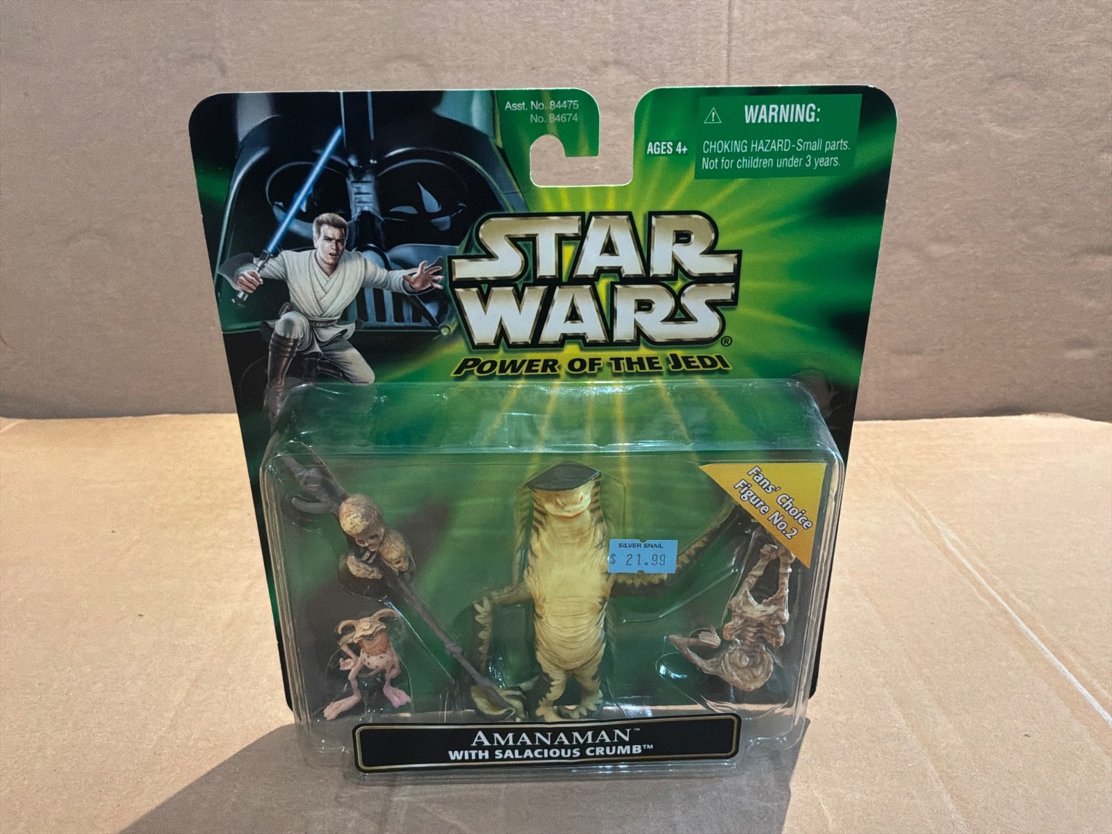 Star Wars PoTJ Amanaman with Salacious Crumb sealed