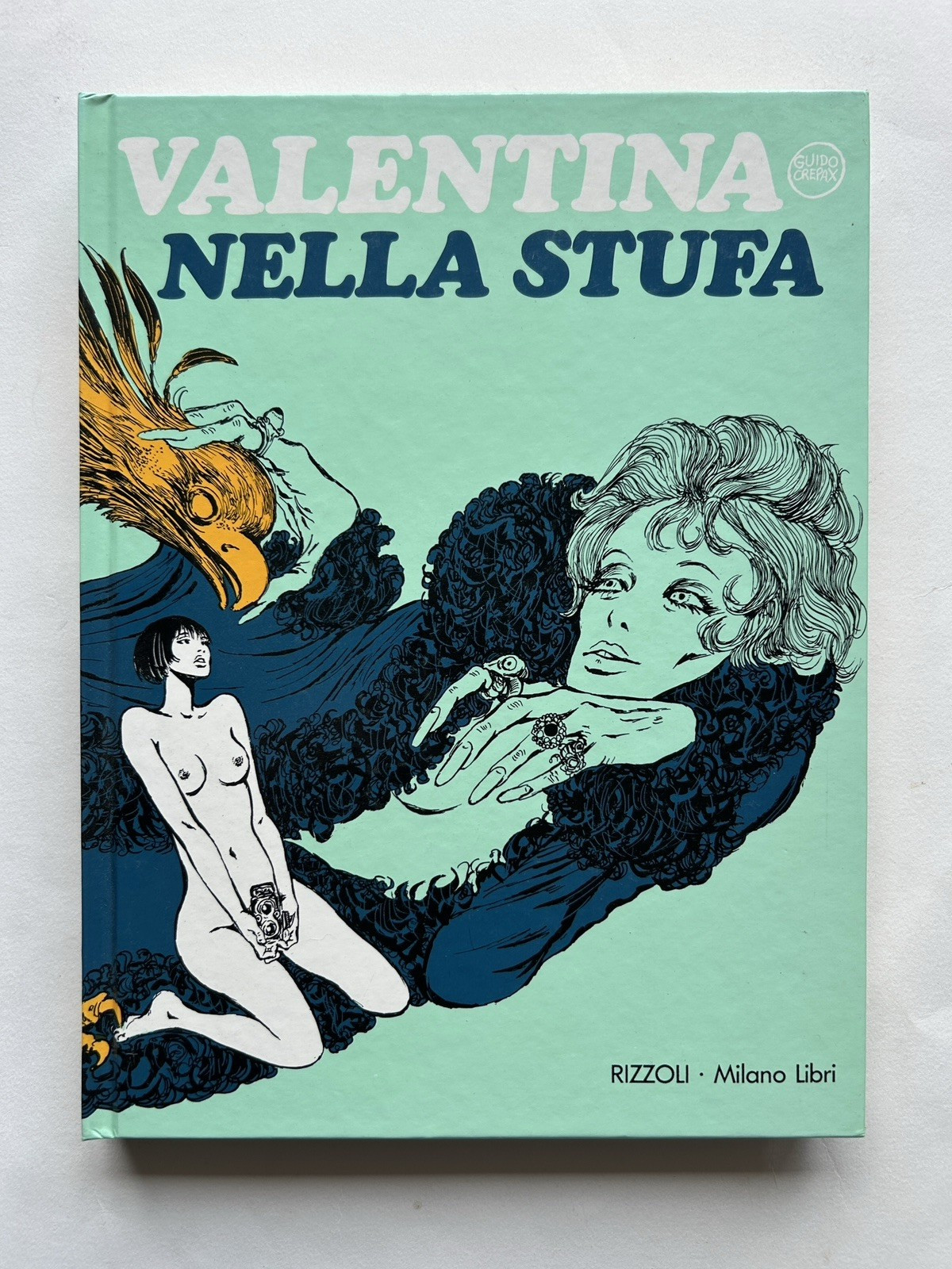 Rizzoli Valentina nella stufa, copertina rigida graphic novel B/N ITA 2002