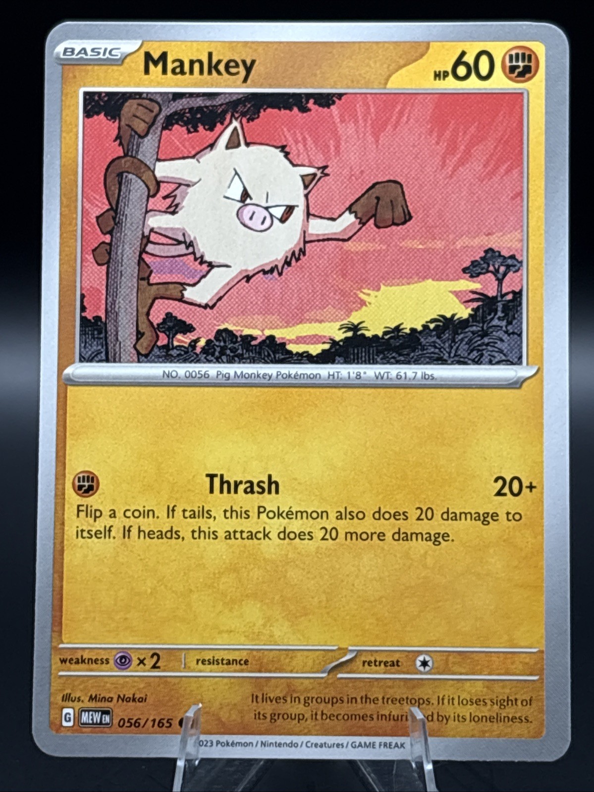 Pokémon TCG - Mankey - 056/165 - SV: Scarlatto e Viola 151 - Comune